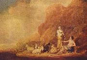 POTTER, Paulus Hirtenjunge und Hirtenmadchen oil painting on canvas